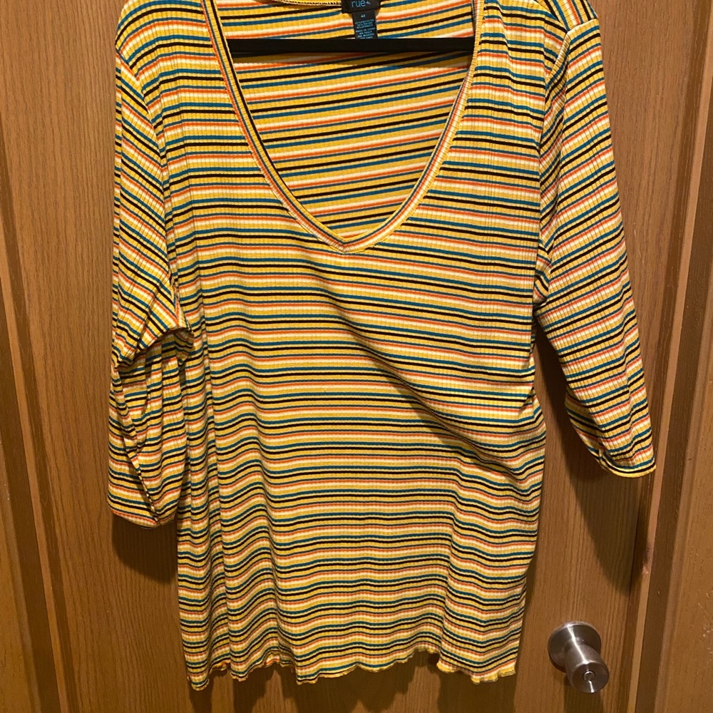 Stripped mid length top